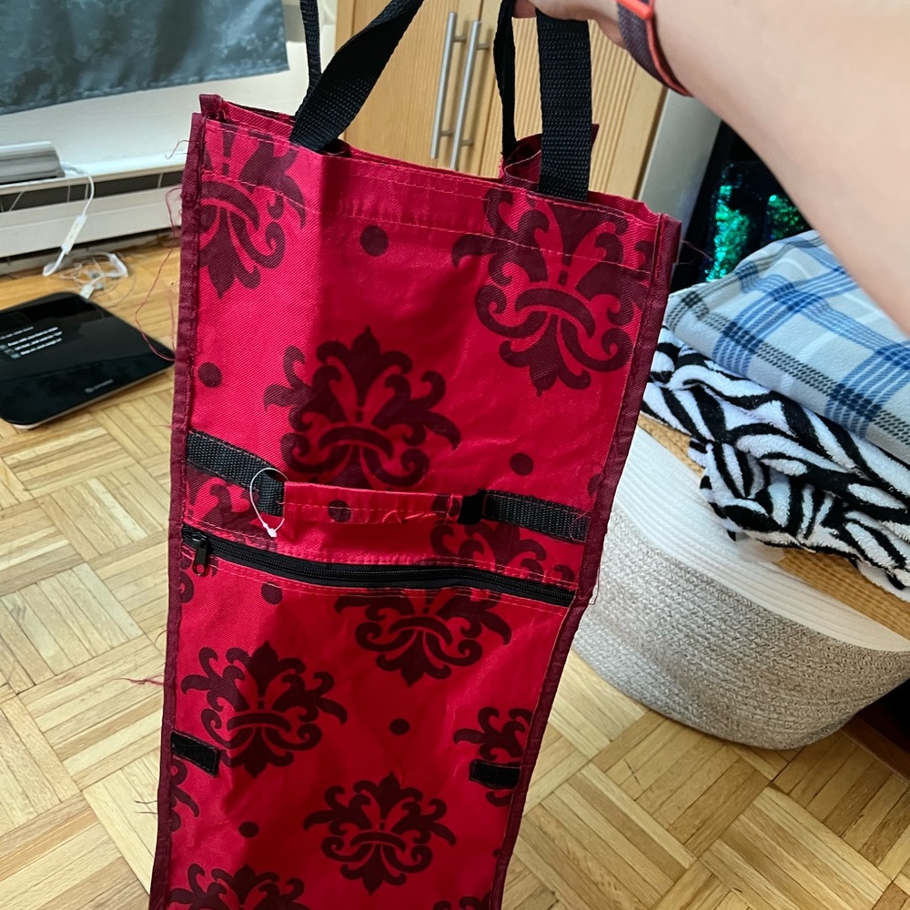 Foldable wheely bag. Great for groceries.